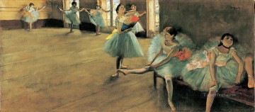 Edgar Degas Painting - Lección de baile Edgar Degas